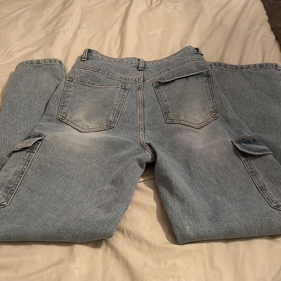 Frankie Shop's 'Kai' wide-leg, very in-style cargo jeans high waisted size XS - Picture 10 of 12